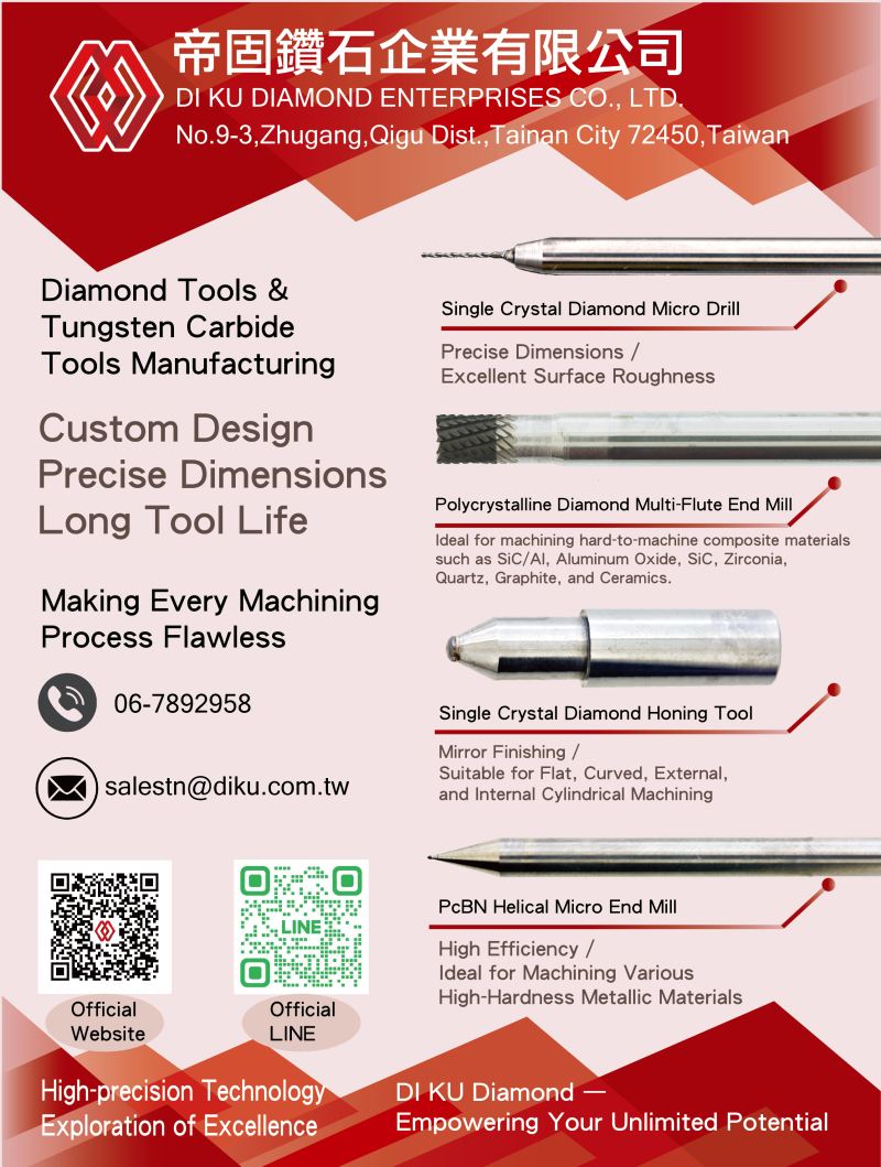 DI KU DIAMOND Precision Cutting Tool Manufacturer